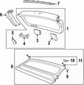 Volkswagen Cargo Cover - Genuine VW 2GJ867769EH8