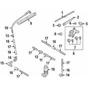 Volkswagen Back Glass Wiper Arm - Genuine VW 2GJ95570703C