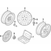 Volkswagen Wheel Cover - Genuine VW 3AA601147VZN