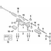 Volkswagen Rack and Pinion Assembly - Genuine VW 3AB423061MX