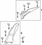VW Quarter Panel Trim Panel Clip - Genuine VW 3B0880385B