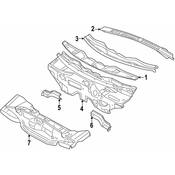Audi VW Cowl Water Deflector - Genuine Audi VW 3B1819415CB41