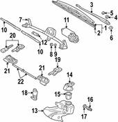 Volkswagen Windshield Wiper Blade - Genuine VW 3B1955426B