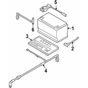 Audi VW Battery Tray - Genuine Audi VW 3C0804869B