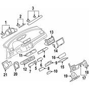 Volkswagen Instrument Panel Bezel - Genuine VW 3C0858342H45T