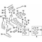 VW Console Mat - Genuine VW 3C0863328D7G8