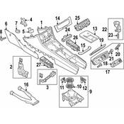 VW Console Mat - Genuine VW 3C0863330B3G4