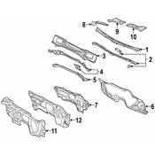 Volkswagen Cowl Water Deflector - Genuine VW 3C88194049B9