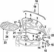 Volkswagen Hood Seal - Genuine VW 3C8823707A9B9