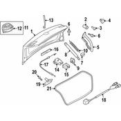 Volkswagen Deck Lid Seal - Genuine VW 3C8827705B5AP