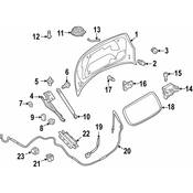 VW Deck Lid Drain Plug - Genuine VW 3C8827861A