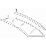 Volkswagen Back Glass Reveal Molding - Genuine VW 3C8853465A041