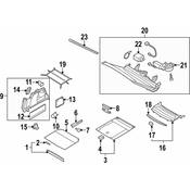 Volkswagen Rear Body Panel Trim Panel - Genuine VW 3C88634599B9