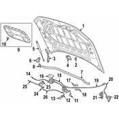 Volkswagen Hood Release Cable - Genuine VW 3CM823530
