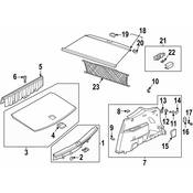 Volkswagen Trunk Trim Scuff Plate - Genuine VW 3CM86345982V