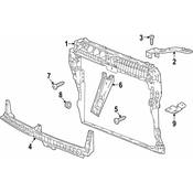 VW Radiator Support Bracket - Genuine VW 3CN805932B
