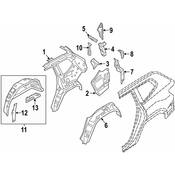 Volkswagen Quarter Panel Extension - Genuine VW 3CN809678