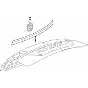 Volkswagen Hatch Emblem - Genuine VW 3CN853675E2ZZ