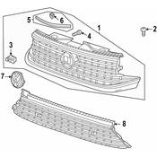 Volkswagen Grille Bracket - Genuine VW 3CN853948BLDB
