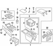 Volkswagen Console Panel - Genuine VW 3CN863045A82V