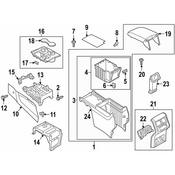 Volkswagen Console Compartment - Genuine VW 3CN864089A