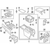Volkswagen Console Armrest - Genuine VW 3CN864207CVJQ