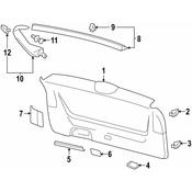 Volkswagen Liftgate Trim - Genuine VW 3CN86770782V