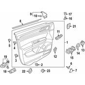 Volkswagen Door Switch Trim Panel - Genuine VW 3CN868963ZA2