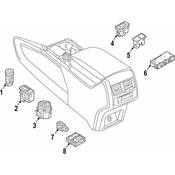 Volkswagen Parking Aid Switch - Genuine VW 3CN927137AWZU