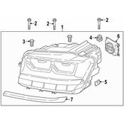VW Headlight Assembly - Genuine VW 3CN941036B