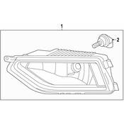Volkswagen Fog Light - Genuine VW 3CN941662