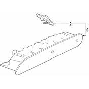 Volkswagen Center High Mount Stop Light - Genuine VW 3CN945087