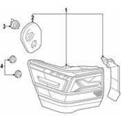 Volkswagen Tail Light Assembly - Genuine VW 3CN945096D