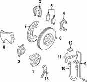 Volkswagen Brake Air Duct - Genuine VW 3D0615448G
