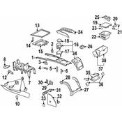 Volkswagen Console Compartment - Genuine VW 3D0864163F33N
