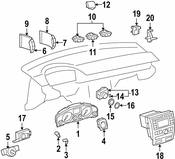 Volkswagen Ignition Starter Switch Nut - Genuine VW 3D0955243A