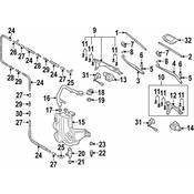 VW Windshield Wiper Linkage- Genuine VW 3D1955602A