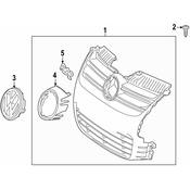 Volkswagen Grille Emblem - Genuine VW 3D7853600MQH