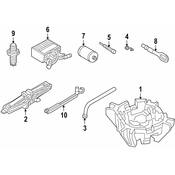 Volkswagen Spare Tire Stud - Genuine VW 3G0803899E