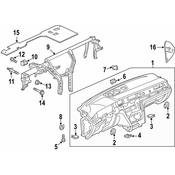 Volkswagen Instrument Panel Side Cover - Genuine VW 3G0858247C2JV
