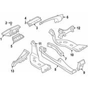 Volkswagen Windshield Defroster Nozzle - Genuine VW 3G1819063A