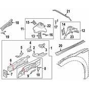 Volkswagen Headlight Bracket - Genuine VW 3G8804594