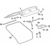 Volkswagen Hatch Seal - Genuine VW 3G8827705A5AP