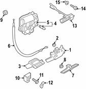 Volkswagen Tailgate Pull Down Motor - Genuine VW 3G8827851E