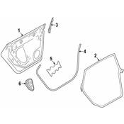 Volkswagen Door Seal Clip - Genuine VW 3G8839152B