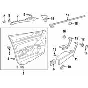 Volkswagen Door Applique - Genuine VW 3G8868301