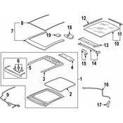 Volkswagen Sunroof Molding - Genuine VW 3G8877059