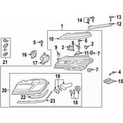 Volkswagen Headlight Assembly - Genuine VW 3G8941114C