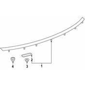 Volkswagen Center High Mount Stop Light - Genuine VW 3G8945087A