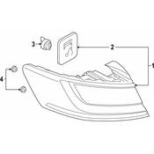 Volkswagen Tail Light Seal - Genuine VW 3G8945139